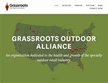 Tablet Screenshot of grassrootsoutdoors.com